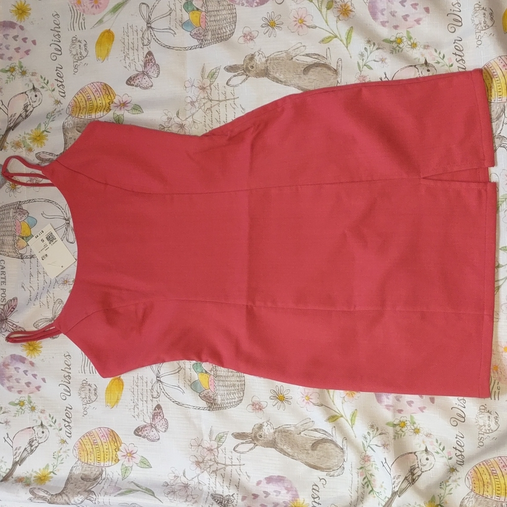Coral mini dress, Small, forever21